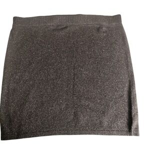 J. Jill Women's Skirt L black tweed 55% Silk 45% Cotton Skirt NWT